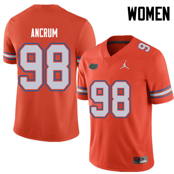 Jordan Brand Women #98 Luke Ancrum Florida Gators College Football Jerseys Sale-Orange